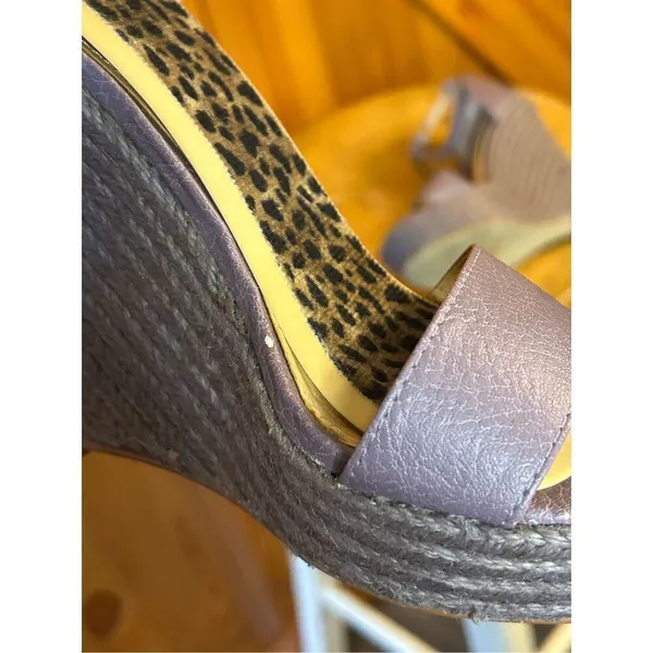 Colin Stuart Espadrilles Wedge Sandals Purple Women Size 5B - Image 11