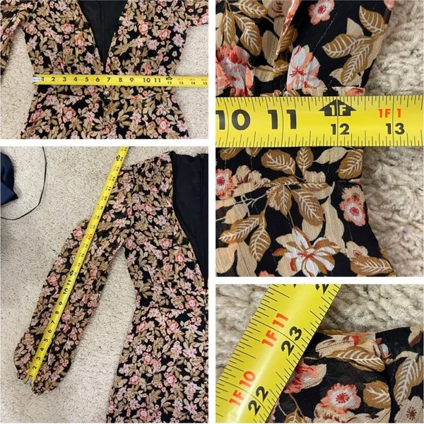 Nasty Gal Flowered long sleeve lined sheer minidress - Image 5