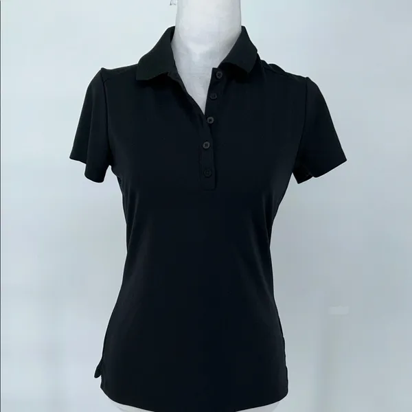 Nike Golf Tour Performance Women's Black Button Down Shirt Size Small - Image 3