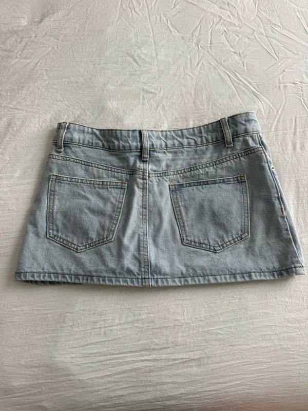 Edikted Mini Jean Skirt - Image 2