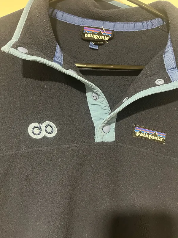 Patagonia Button Quarter Zip Navy Blue - Image 2