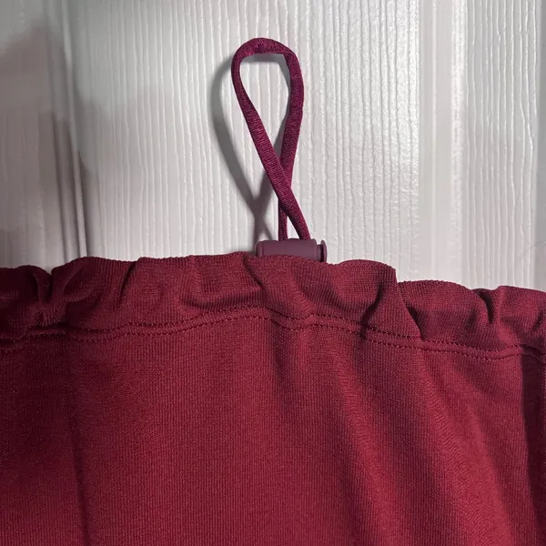 Gymshark Burgundy Red Sweat Seamless Long Sleeve Crop Top XLL Plum Pink Workout - Image 2