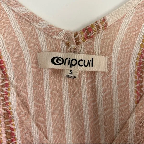 Rip Curl Cream Baja Stripe Midi Dress NWT S - Image 10