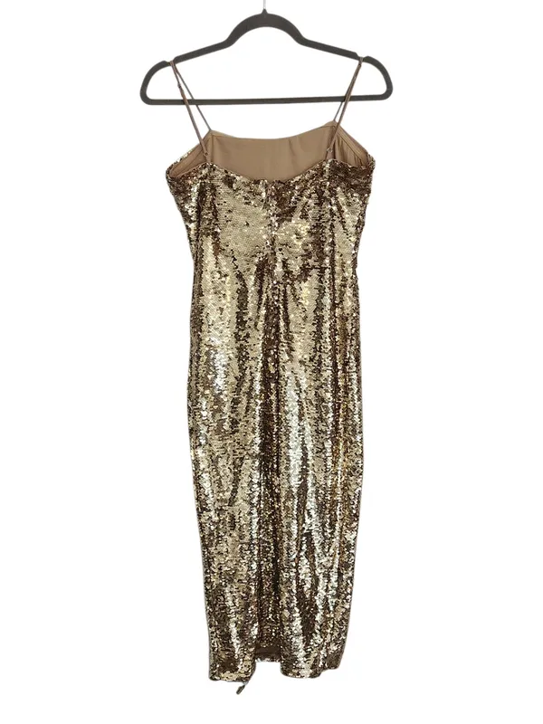 Gianni Bini Gold Sequin Midi Slip Dress Size Small NWT Sequin Cocktail Dress - Image 2