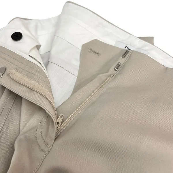 Theory Adjustable Wool Gabardine Pant in Aged flax size 0 - Image 2