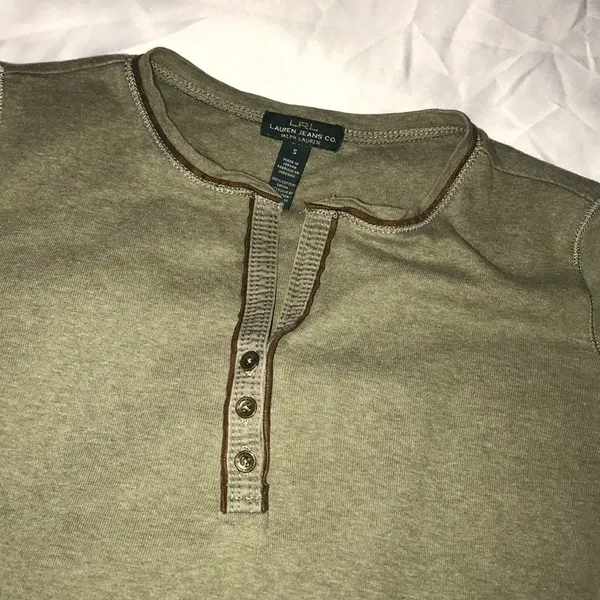 Lauren Ralph Lauren olive long sleeve - Image 2