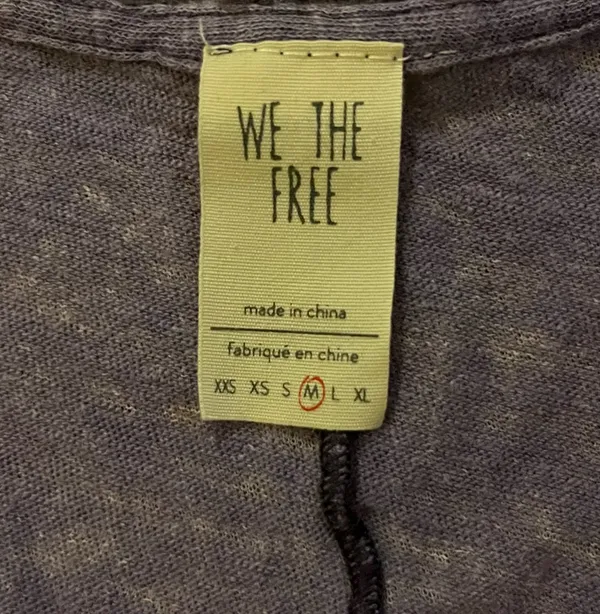 Purple Free People Tee V-Neck - Image 2