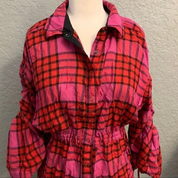 Free People New Plaid Shirt - Image 3
