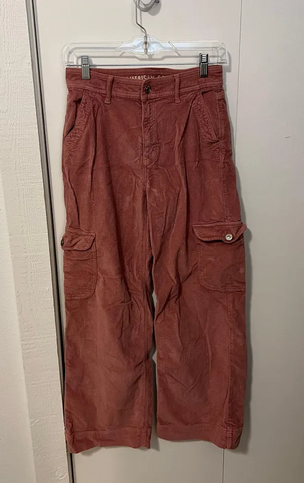 American Eagle Outfitters Corduroy Cargo Jeans - Image 3
