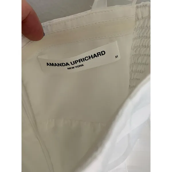 Amanda Uprichard Russo Dress‎ in White Check size medium - Image 6
