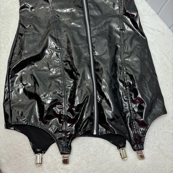 Spirit Shiny Black Police Bodysuit Size‎ M - Image 4