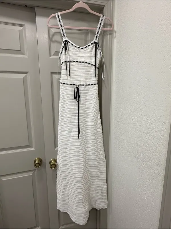 For Love And Lemons The Mayfair White‎ crochet Maxi Dress size XS - Image 2