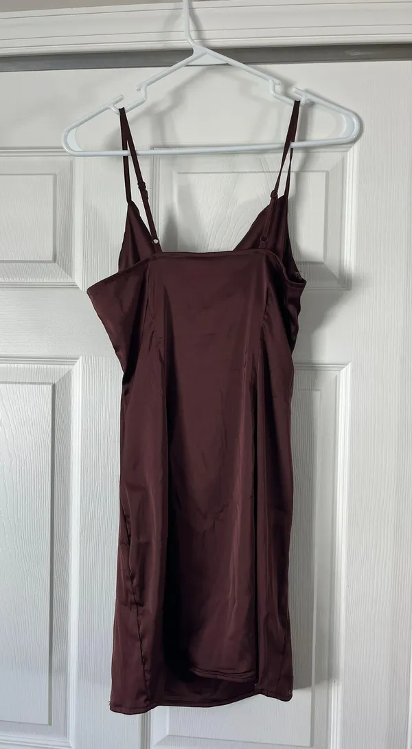 SheIn Satin Cocktail Mini Dress - Image 2