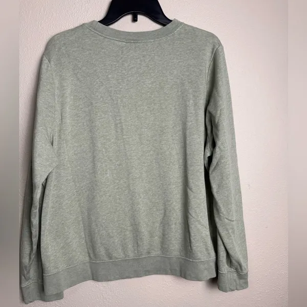 Nike Women Size XL Crew Neck Green Pullover‎ fleece sweater - Image 6