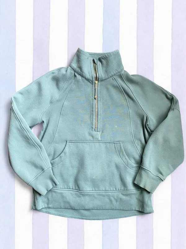 Lululemon Sage Green Funnel Neck Scuba Pullover Size XS/S - Image 3