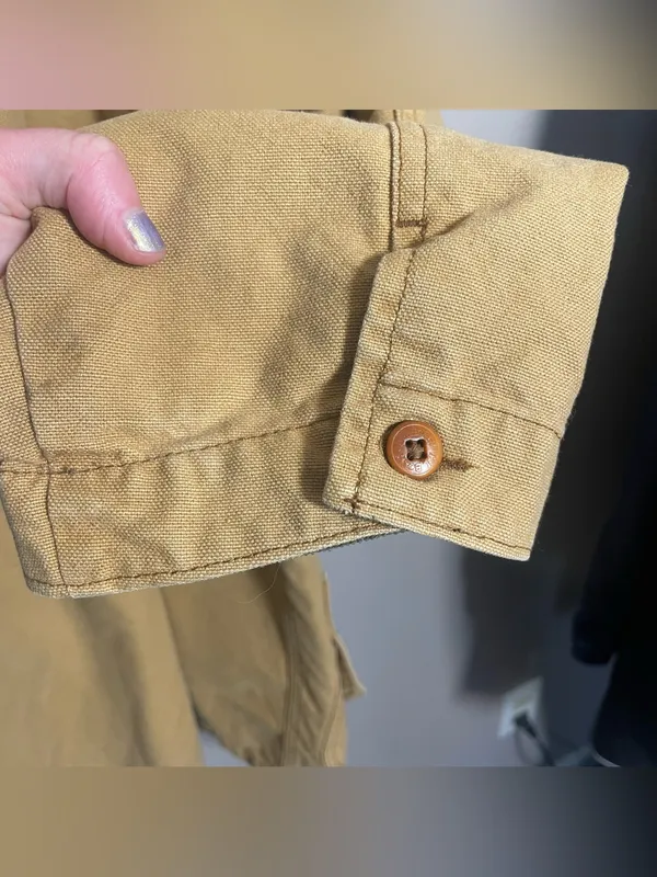 L.L. Bean Vintage Field Coat Chore Jacket Canvas button down - Image 7