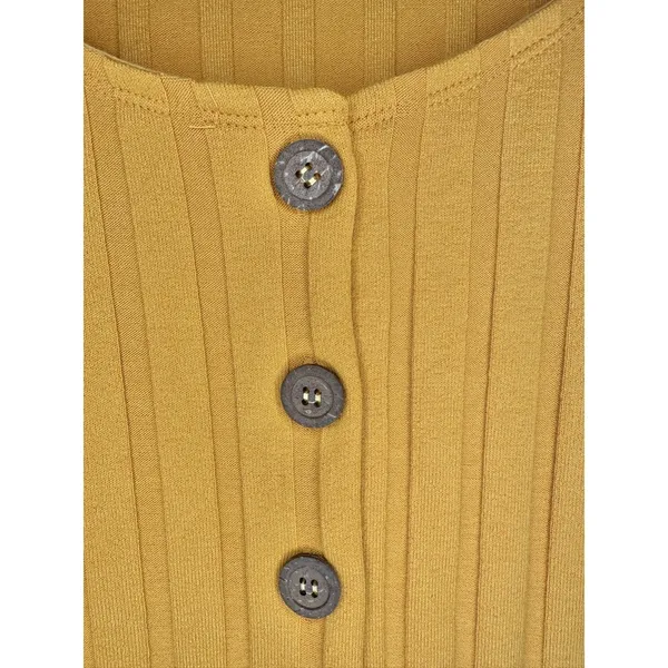 Free People Women's Ribbed‎ Top Button Up Size S Cottagecore Prairie Boho Spring - Image 5