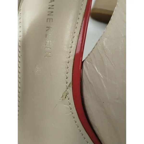 Anne Klein Women's Tan/Red Shoes/Heels Sz7.5M SKU 3575 - Image 6