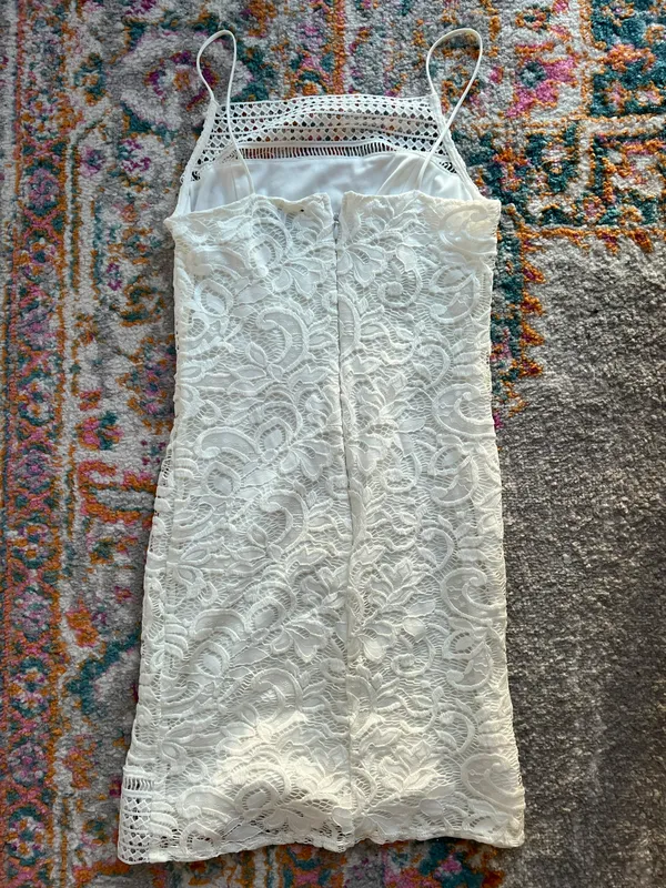 Topshop White Lace Dress - Image 2