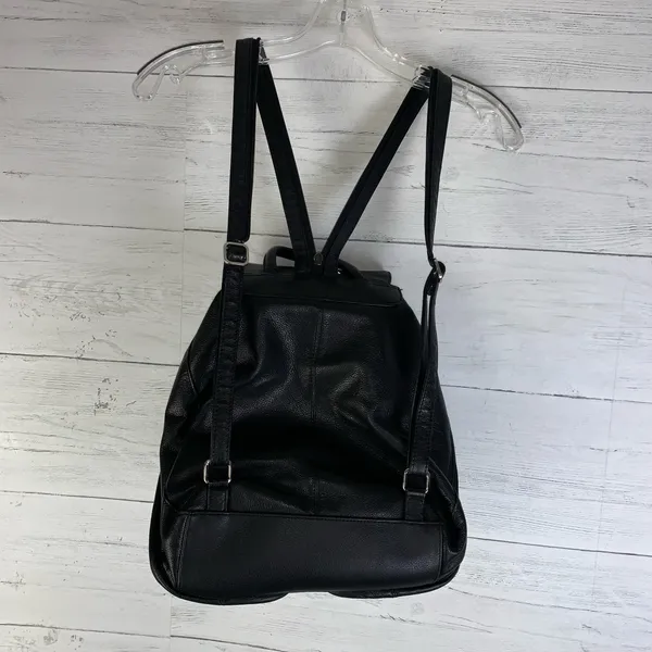 Franklin Covey Black Leather backpack/ Purse medium - Image 3