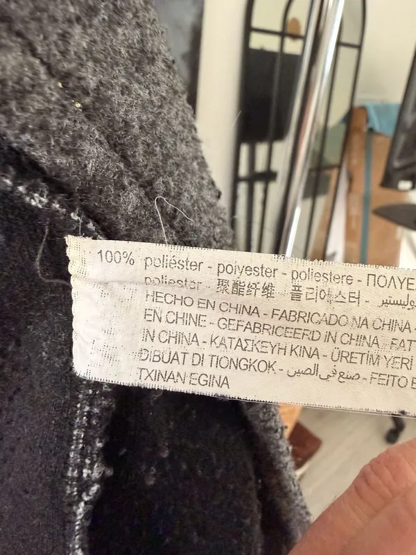 Zara Women’s Basic Gray Open Long Mid Coat Fall Winter Jacket Size Small - Image 3