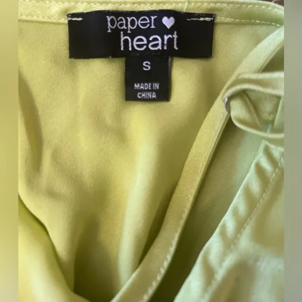 Paper heart silk dress size s - Image 3