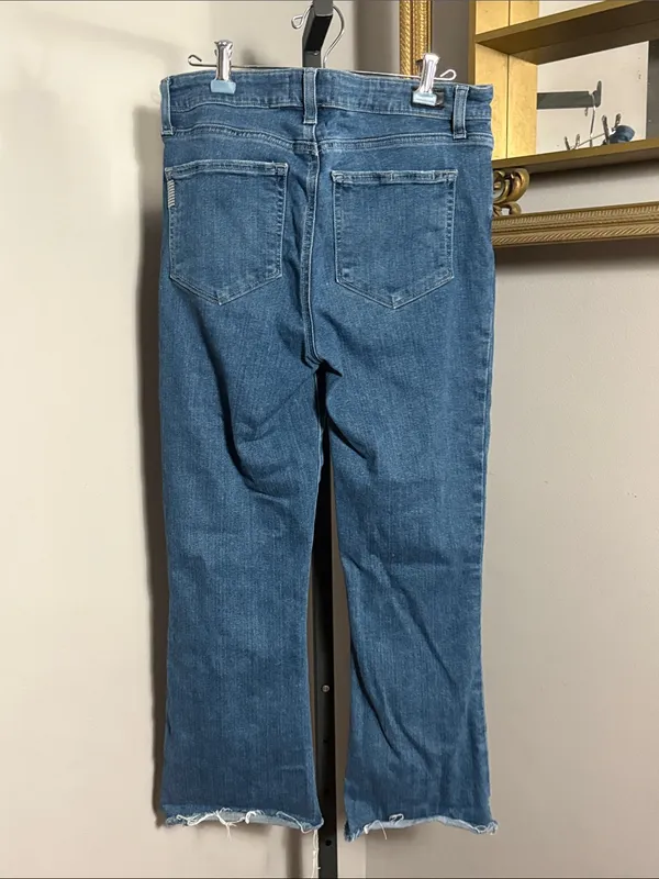 Paige Size 30 Rory Crop Flare Blue Denim Jeans - Image 2