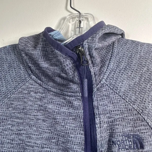 The North Face Women's Asymmetrical Full Zip Fleece Jacket‎ Blue Heather Size M - Image 8