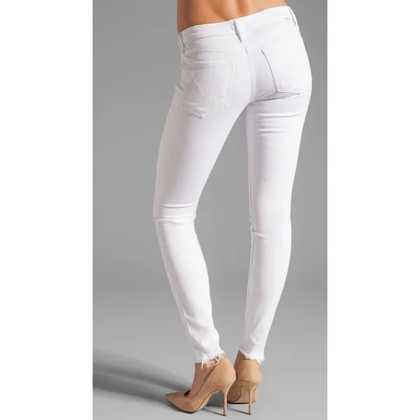 MOTHER The Looker Broken Mirror White Skinny‎ Jeans Women's Size 30 - Image 2
