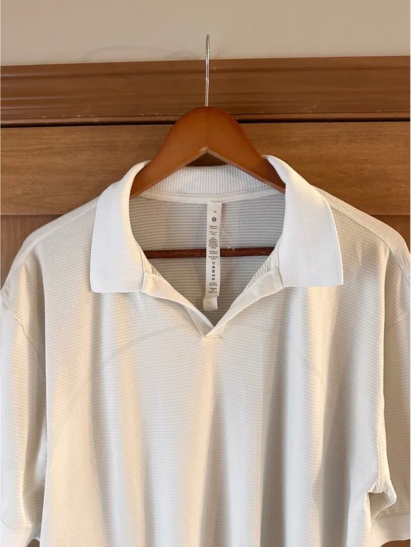 Lululemon Swiftly Tech Relaxed-Fit Polo Shirt in White Women’s size 14 LW3GMJS - Image 5