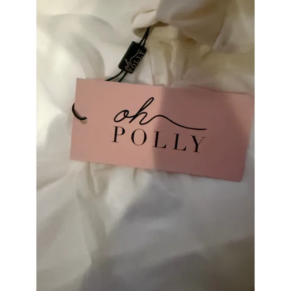 Oh Polly Kalyani White Cut Out Ruched Halter Maxi Dress NWT Size XS‎ - Image 7
