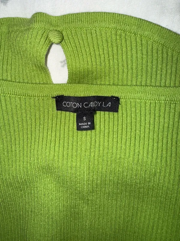 Green knit tube top - Image 3