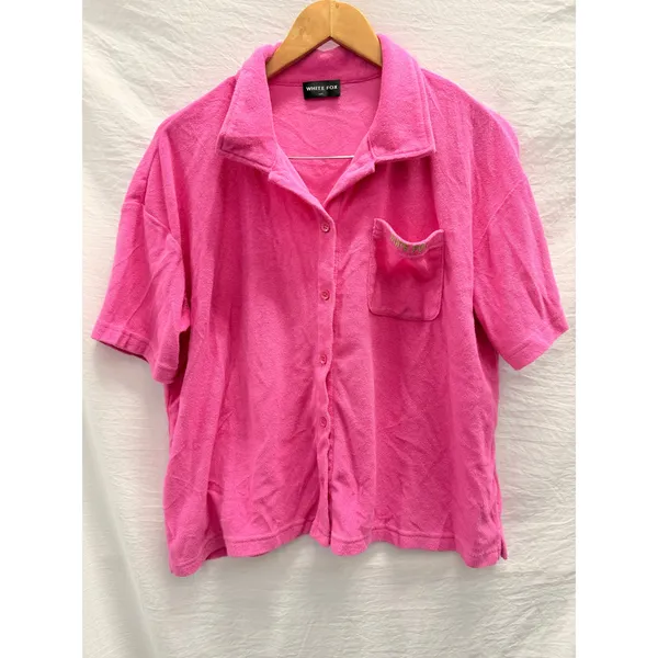 White Fox Boutique 2pcs Free Fall Terry Hot Pink Set M/L‎ Loungewear Cozy Fall - Image 4