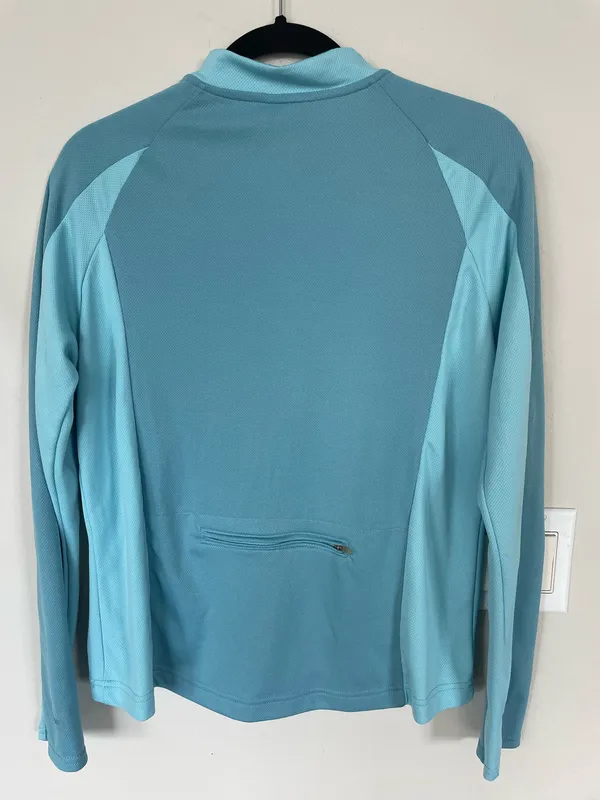 LL Bean Sweater Women’s 1/4 Zip Long Sleeve Mock Neck Pullover Breathable Large - Image 2