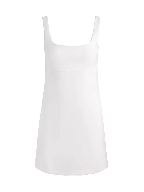 Alice + Olivia Mikaela Off White Square Neck Scuba Mini Dress NWT Size 8 - Image 7