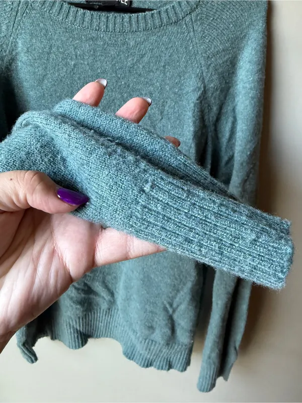 Madewell J.Crew Mercantile Teal Blue Crewneck Sweater Women’s Size Medium - Image 4
