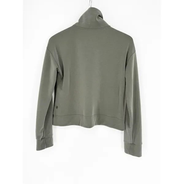 Athleta Seasoft 1/2 Zip Pullover Women's XS Green Cozy‎ Athleisure - Image 2