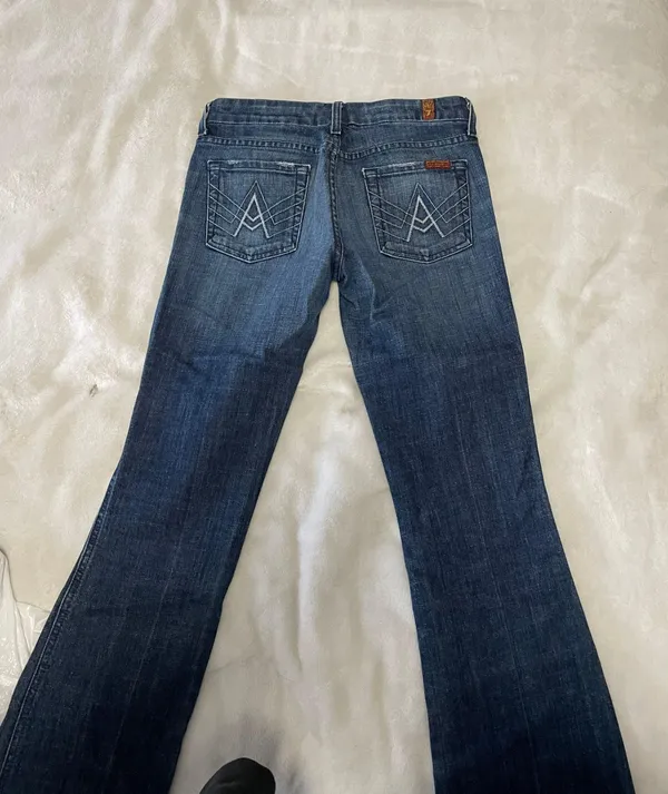 7 For All Mankind Flare Leg Jeans - Image 4