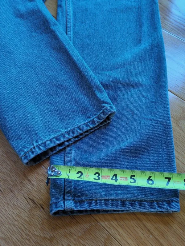 VTG 90s Levi's 560 Loose Fit Straight High Rise Jeans USA Size 9 JR S (27x31) - Image 10