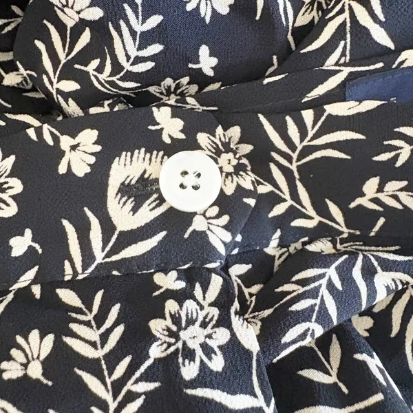 Ralph Lauren Womens Black Floral Rayon Cottagecore A-Line Wrap Midi Skirt 12 - Image 6