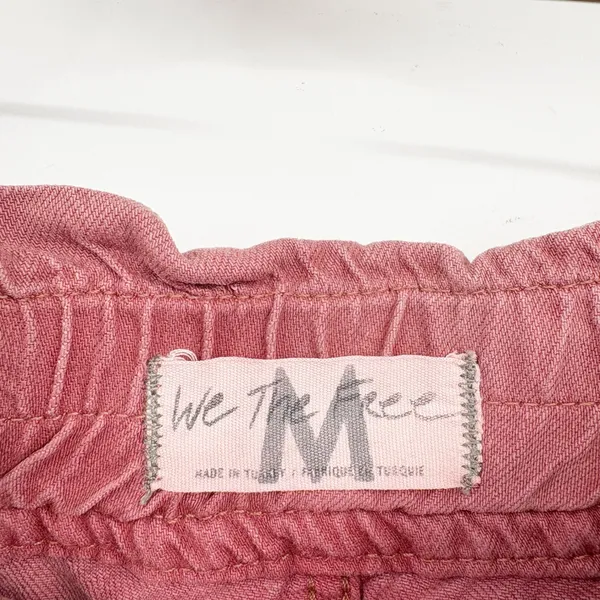 Free People Womens Kalani Dusty Rose Paperbag Waist Raw Hem Pull On Shorts M - Image 7