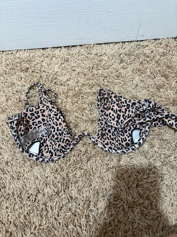 Cheetah print swim top Multiple Size M - Image 2