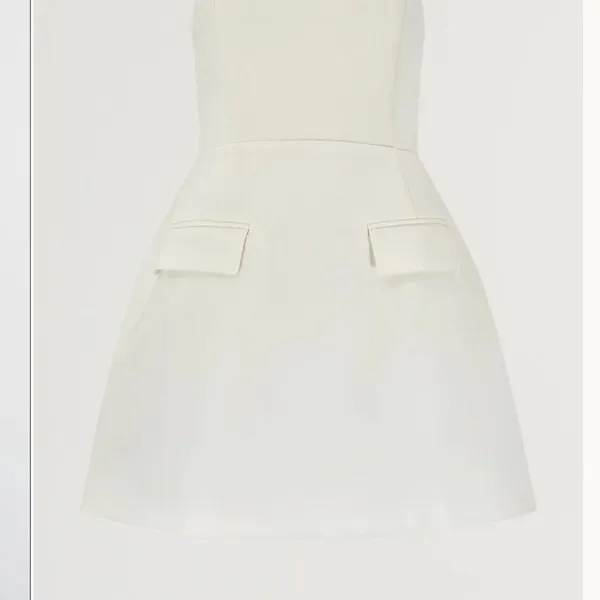 Odd Muse Strapless Dress White Size M - Image 6