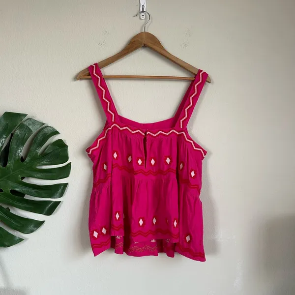 Loft Embroidered Tiered Cami Tank - Image 8