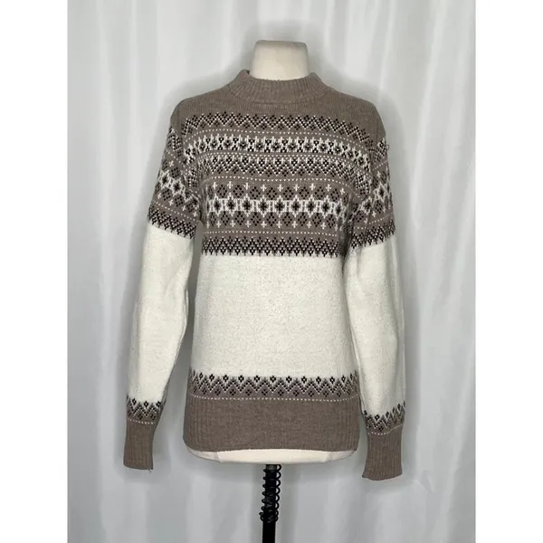 Vintage ROBERT BRUCE Scandinavian Fair Isle Sweater Paul Mage Fairisle Medium - Image 2