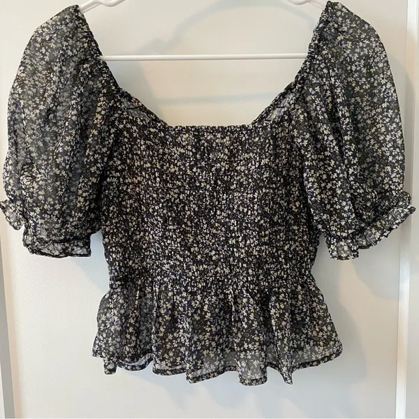 Lulus‎ New Blossoms Smocked Puff Sleeve Blouse - Image 8