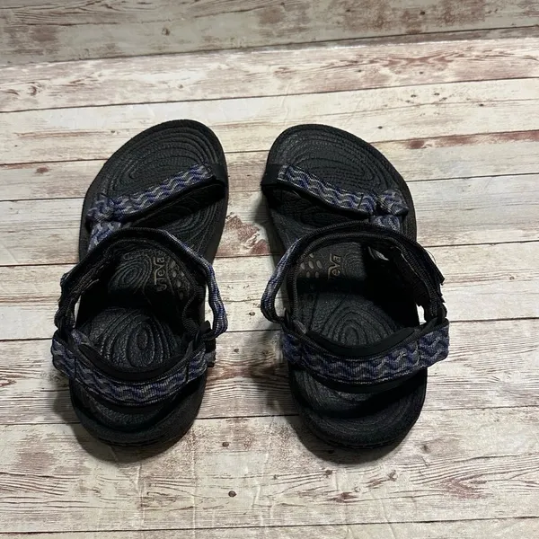 Teva Sandals Women's Size 7 Blue Nylon Hiking Shoes Waterproof Adjustable - Image 2