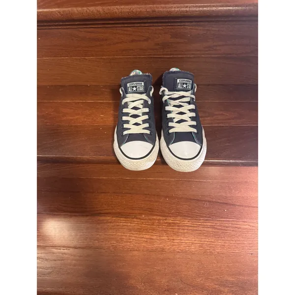 Converse Chuck Taylor All Star Navy Blue Floral Lining Low Top Sneakers - Image 3