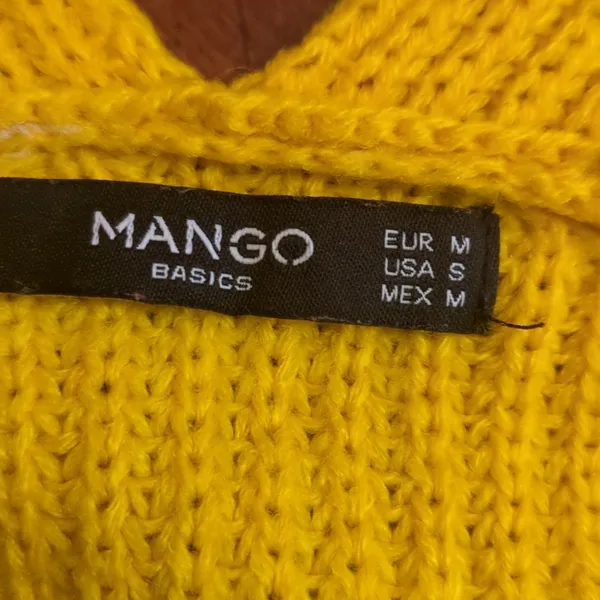 Mango V Neck Sweater Size S - Image 5