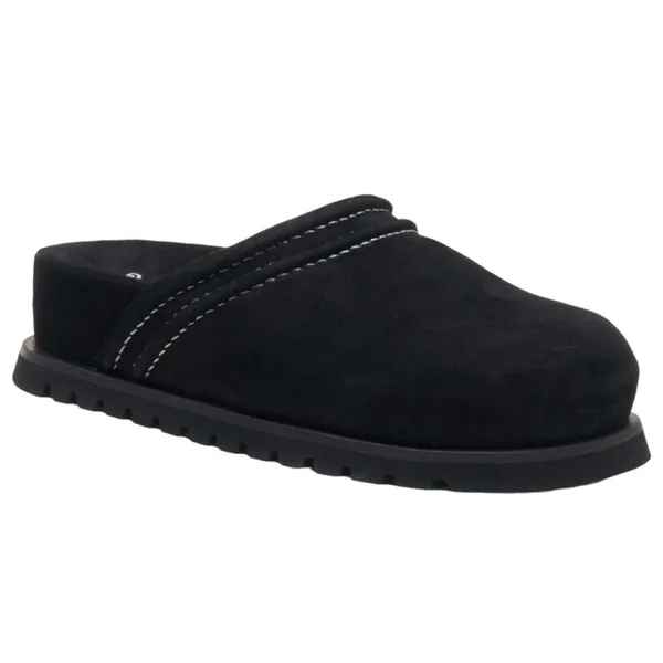 Free People Milo Everyday Mules in Black NIB NEW Suede Leather Chunky Size 7 - Image 5